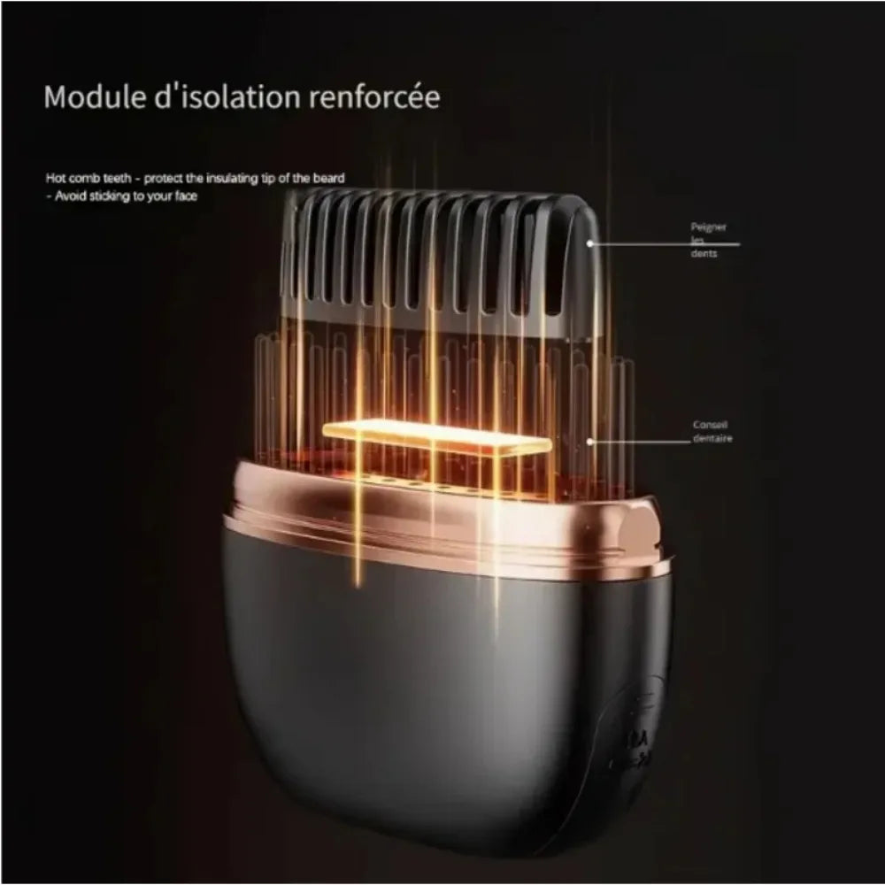 Sleek Cordless Mini Straightening Brush
