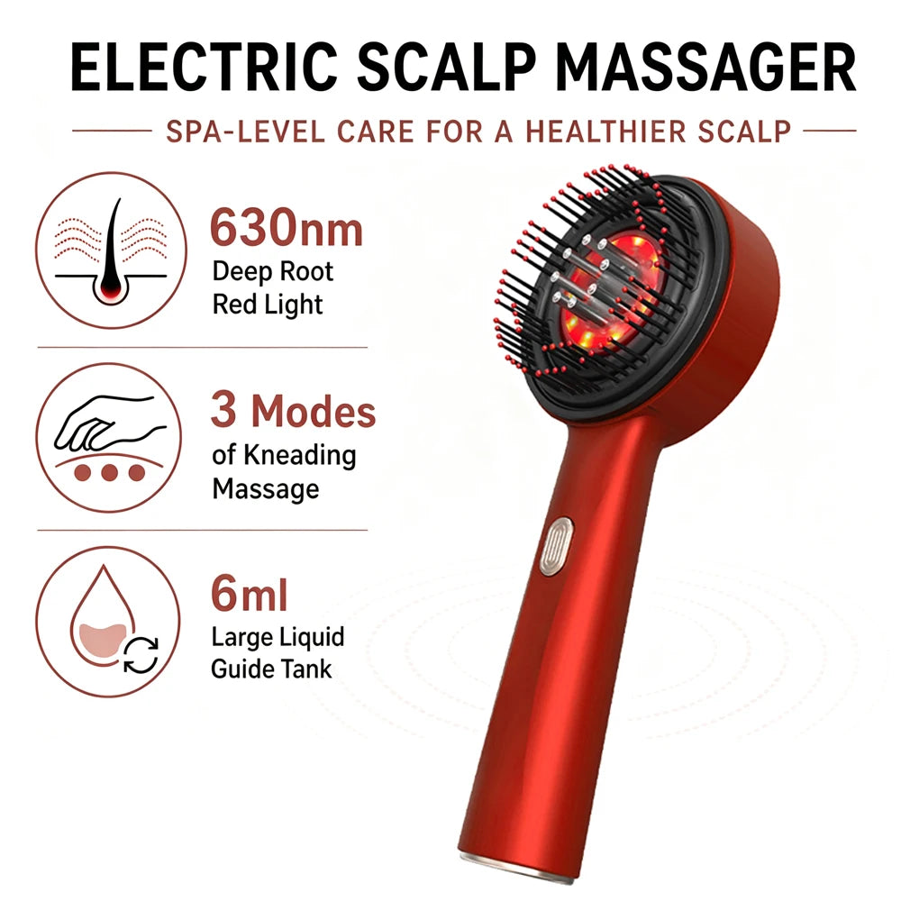Red Light Scalp Massage Comb